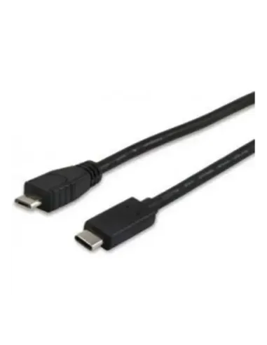 Cable usb tipo c a micro usb tipo b equip 1m -  macho - macho -  negro