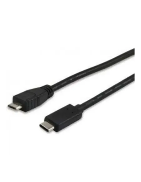 Cable usb tipo c a micro usb tipo b equip 1m -  macho - macho -  negro