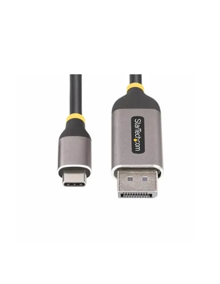 Cable usb tipo c a displayport startech 3m -  macho - macho -  gris - negro