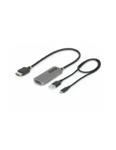 Adaptador hdmi a displayport startech 0.3m -  macho - hembra -  gris