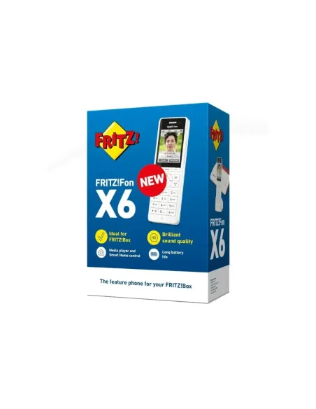 FRITZ!Fon X6 Teléfono Inalámbrico Blanco 300 m