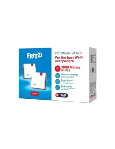 Fritz! Mesh WiFi Set 1600 2-pk Repeater WiFi6