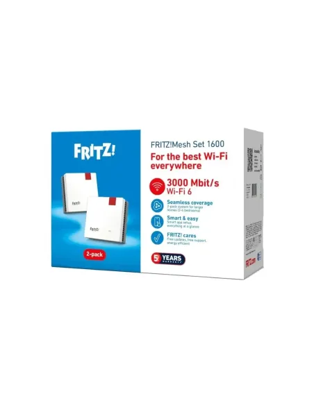 Fritz! Mesh WiFi Set 1600 2-pk Repeater WiFi6