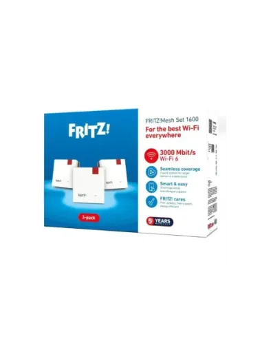 Fritz! Mesh WiFi Set 1600 3-pk Repeater WiFi6