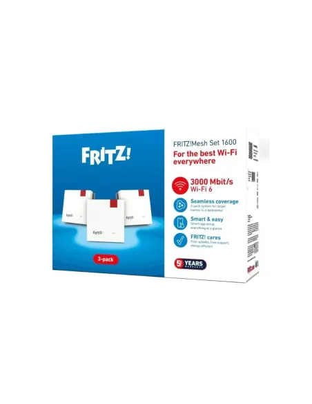 Fritz! Mesh WiFi Set 1600 3-pk Repeater WiFi6