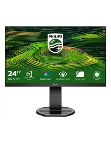 Monitor led 24 pulgadas philips b line 241b8qjeb - 00 ips -  dp -  hdmi -  dvi - d -  vga -  75hz -  5ms -  vesa 100x100