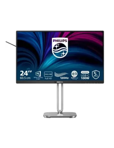Monitor led 24 pulgadas philips 24b2u4301 - 00 ips -  fhd -  dp -  hdmi -  120hz -  4ms -  vesa 100x100