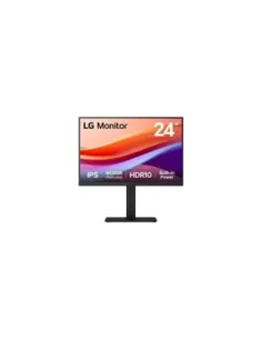 Monitor Profesional LG 24BA55W-B 24"/ WUXGA/ Multimedia/ Regulable en altura/ Negro