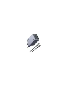 Ugreen Nexode Pro EU 3-Port GaN PD Fast Charger With USB-C Cable Universal Negro, Gris Corriente alterna Carga rápida Interior