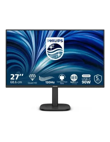 Monitor led 27 pulgadas philips 27b2u3601 - 00 ips -  qhd -  dp -  hdmi -  120hz -  4ms -  vesa 100x100
