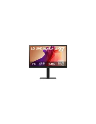 Monitor Profesional LG UltraFine 27BA45U-B 27"/ 4K/ Regulable en altura/ Negro