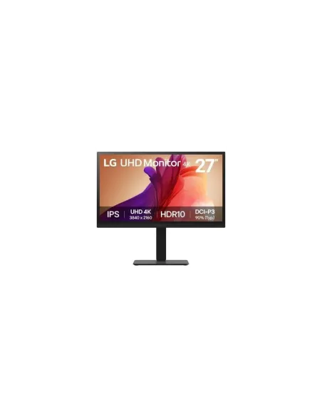 Monitor Profesional LG UltraFine 27BA45U-B 27"/ 4K/ Regulable en altura/ Negro