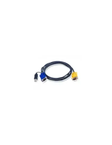 ATEN CABLE KVM USB CON SPHD 3 EN 1 Y CONVERSOR PS/2 A USB INTEGRADO DE 3 M (2L-5203UP)