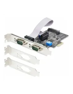 Tarjeta de red startech 2s232422485 - pc - card 2x rs232 pci express