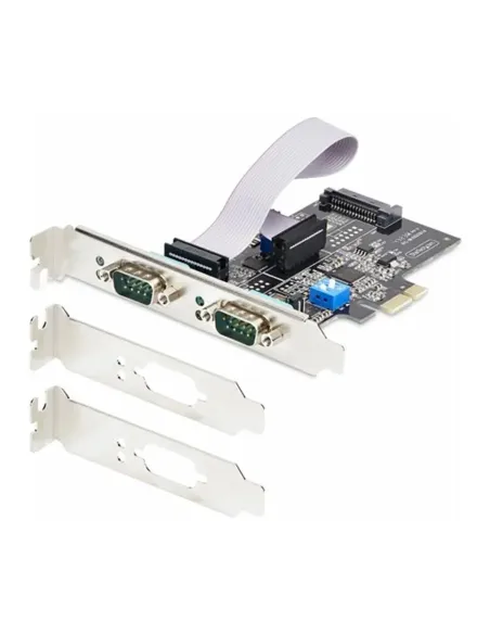 Tarjeta de red startech 2s232422485 - pc - card 2x rs232 pci express