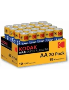 Blister pilas kodak alcalina max aa lr6  blister 20 pilas