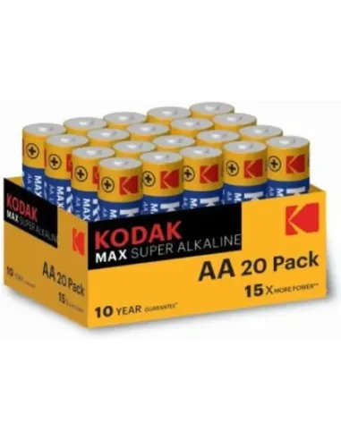 Blister pilas kodak alcalina max aa lr6  blister 20 pilas