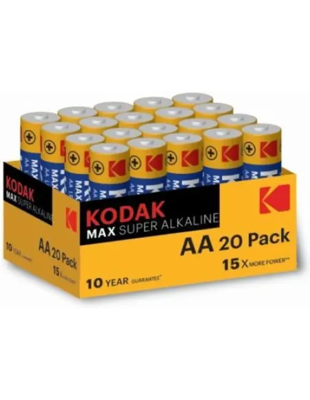 Blister pilas kodak alcalina max aa lr6  blister 20 pilas