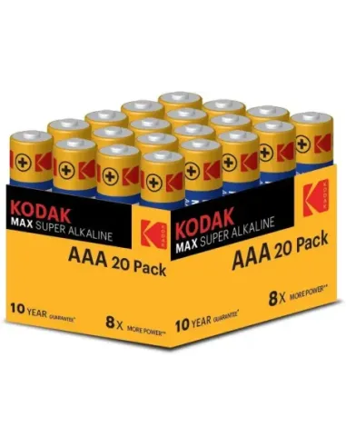 Blister pilas kodak alcalina max aaa lr3  blister 20 pilas
