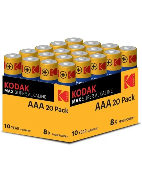 Blister pilas kodak alcalina max aaa lr3  blister 20 pilas