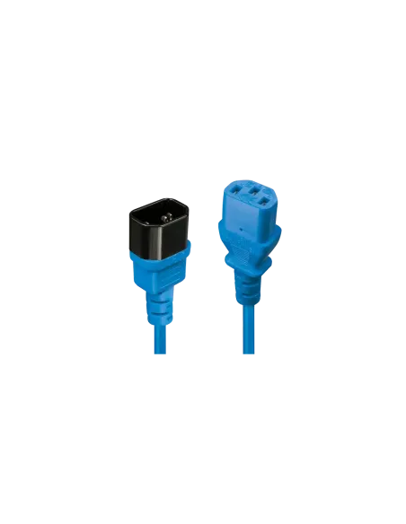 Lindy 30470 cable de transmisión Azul 0,5 m C14 acoplador C13 acoplador