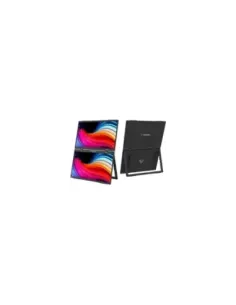 Monitor Portátil Táctil Verbatim Duo Essentials 15.6" + 15.6"/ Full HD/ Multimedia/ Negro