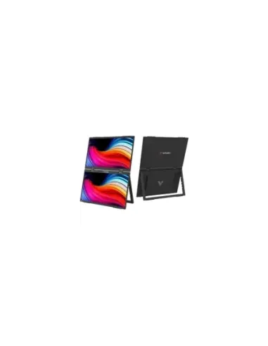 Monitor Portátil Táctil Verbatim Duo Essentials 15.6" + 15.6"/ Full HD/ Multimedia/ Negro