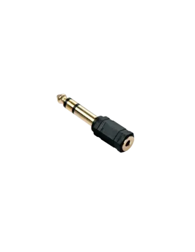 Lindy 35620 cambiador de género para cable 6.3mm 3.5mm Negro