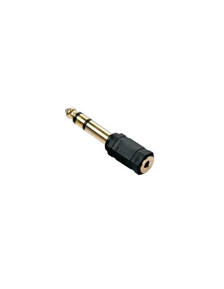 Lindy 35620 cambiador de género para cable 6.3mm 3.5mm Negro