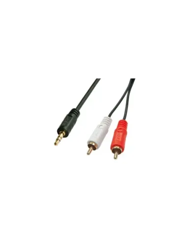 Lindy 35680 cable de audio 1 m 3,5mm 2 x RCA Negro