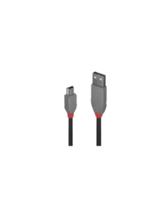 Lindy 36720 cable USB USB 2.0 0,2 m USB A Mini-USB B Negro