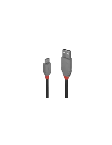 Lindy 36734 cable USB USB 2.0 3 m USB A Micro-USB B Negro, Gris