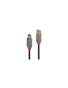 Lindy 36743 cable USB USB 3.2 Gen 1 (3.1 Gen 1) 3 m USB A USB B Negro, Gris
