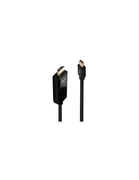 Lindy 36926 adaptador de cable de vídeo 1 m HDMI tipo A (Estándar) Mini DisplayPort Negro