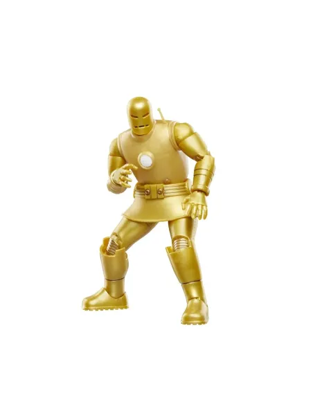 Figura hasbro marvel legends series iron man (model 01 - gold)