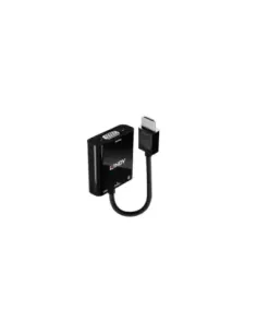 Lindy 38285 adaptador de cable de vídeo 0,1 m HDMI tipo A (Estándar) VGA (D-Sub) Negro