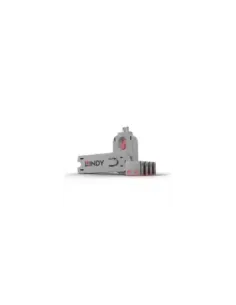 Lindy 40450 bloqueador de puerto Bloqueador de puerto + clave USB tipo A Rosa Acrilonitrilo butadieno estireno (ABS) 5 pieza(s)