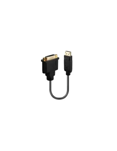 Lindy 41004 adaptador de cable de vídeo 0,15 m DisplayPort DVI-D Negro