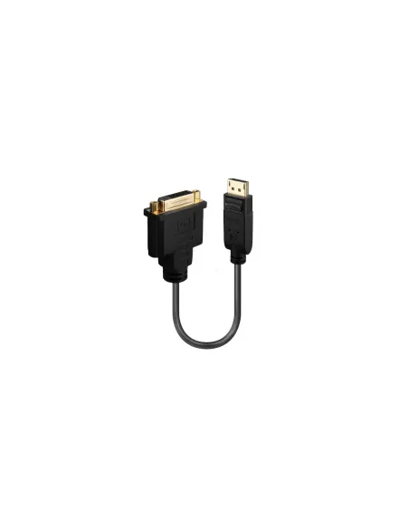 Lindy 41004 adaptador de cable de vídeo 0,15 m DisplayPort DVI-D Negro