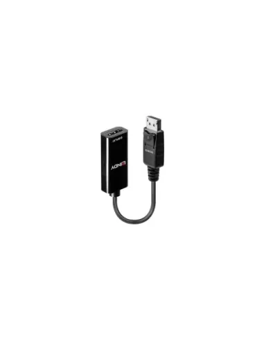 Lindy 41718 adaptador de cable de vídeo 0,15 m DisplayPort HDMI Negro