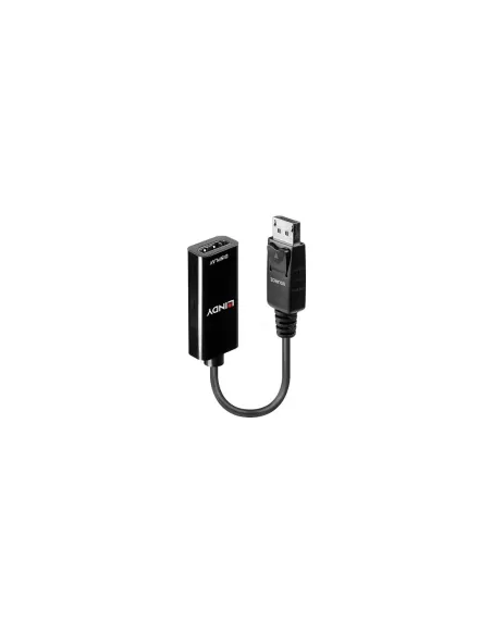 Lindy 41718 adaptador de cable de vídeo 0,15 m DisplayPort HDMI Negro