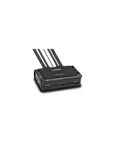 Lindy 42340 interruptor KVM Negro