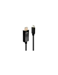 Lindy 43291 adaptador de cable de vídeo 1 m USB Tipo C HDMI tipo A (Estándar) Negro