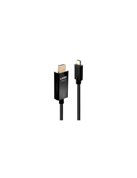 Lindy 43291 adaptador de cable de vídeo 1 m USB Tipo C HDMI tipo A (Estándar) Negro