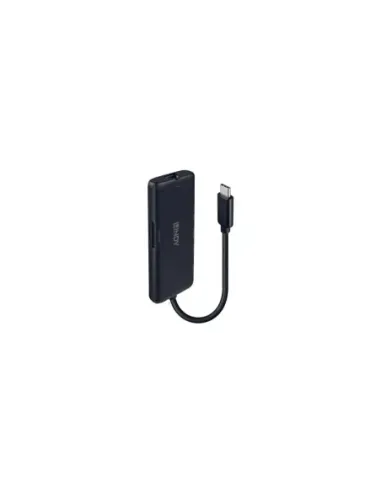 Lindy 43358 base para portátil y replicador de puertos Alámbrico USB 3.2 Gen 1 (3.1 Gen 1) Type-C Negro