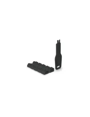 Lindy 47891 bloqueador de puerto Bloqueador de puerto + clave RJ-45 Negro Acrilonitrilo butadieno estireno (ABS) 10 pieza(s)