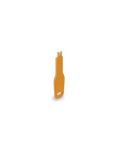 Lindy 47896 bloqueador de puerto Llave de bloqueador de puerto RJ-45 Naranja Acrilonitrilo butadieno estireno (ABS)