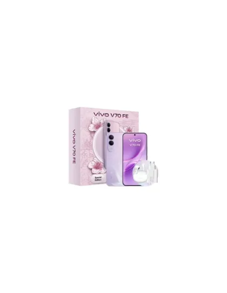 Smartphone Vivo V70 FE 8GB/ 512GB/ 6.83"/ 5G/ Púrpura/ Incluye Cargador + Auriculares