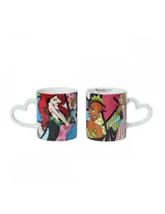 Taza enesco disney princesas ariel - cenicienta - tiana y aurora
