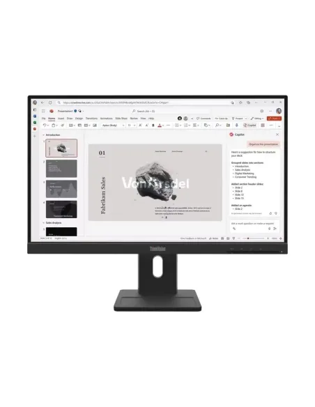 Monitor led 21.5 pulgadas lenovo thinkvision e22 - 40 ips -  fhd -  dp -  hdmi -  100hz -  4ms -  vesa 100x100